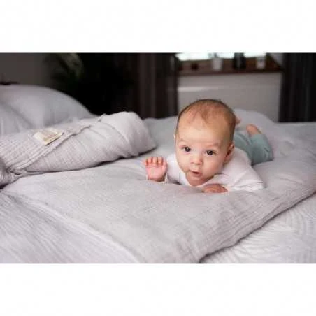 BabyMatex Muslin Pussilakanasetti, Vaaleanharmaa 6 BabyMatex Muslin Pussilakanasetti, Vaaleanharmaa - Image 4