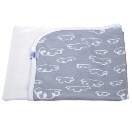 BabyMatex Vauvahuopa Bamboo 75*100, Valkoinen Pilvi 4 BabyMatex Vauvahuopa Bamboo 75*100, Valkoinen Pilvi - Image 2
