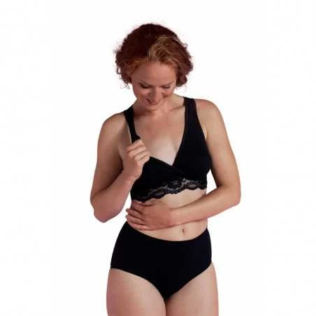 Carriwell Organic Crossover Imetysliivi, S, Musta 4 Carriwell Organic Crossover Imetysliivi, S, Musta - Image 2