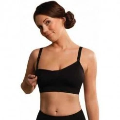 Carriwell Saumaton Imetysliivi, M, Musta