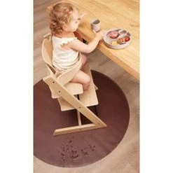Filibabba - Pyöreä Lattiasuoja, Ruskea -Baby Wallaby Shop filibabba pyoereae lattiasuoja ruskea 2
