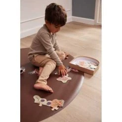 Filibabba - Pyöreä Lattiasuoja, Ruskea -Baby Wallaby Shop filibabba pyoereae lattiasuoja ruskea 5