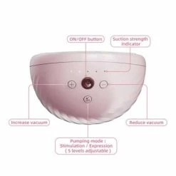 Horigen Handsfree Rintapumppu, Sähkökäyttöinen - Rosa -Baby Wallaby Shop horigen handsfree rintapumppu saehkoekaeyttoeinen rosa 2