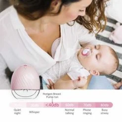 Horigen Handsfree Rintapumppu, Sähkökäyttöinen - Rosa -Baby Wallaby Shop horigen handsfree rintapumppu saehkoekaeyttoeinen rosa 6