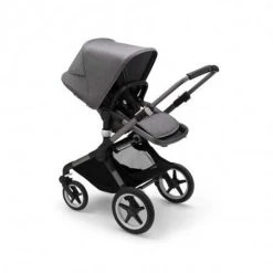 OUTLET - Bugaboo Fox3 Yhdistelmävaunu, Grey Melange / Graphite Runko -Baby Wallaby Shop outlet bugaboo fox3 yhdistelmaevaunu grey melange graphite runko 2
