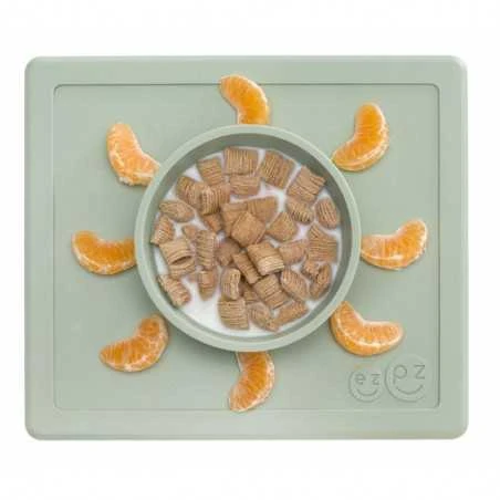 OUTLET - Ezpz Happy Bowl Ruokailukulho, Sage 4 OUTLET - Ezpz Happy Bowl Ruokailukulho, Sage - Image 2