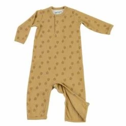 OUTLET - Lodger Jumpsuit Nomad Rib Print, Honey, 62cm -Baby Wallaby Shop outlet lodger jumpsuit nomad rib print honey 62cm 2