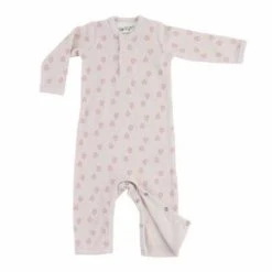 OUTLET - Lodger Jumpsuit Nomad Tan Rib Print, Rosa, 56cm -Baby Wallaby Shop outlet lodger jumpsuit nomad tan rib print rosa 56cm 2