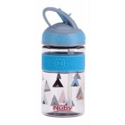 OUTLET - Nuby 2N1 Hard Spout Push Juomapullo 360ml, Lajitelma