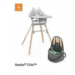 Paketti Stokke Clikk Syöttötuoli Grey + Stokke Clikk Travel Bag -Baby Wallaby Shop paketti stokke clikk syoettoetuoli grey stokke clikk travel bag 2