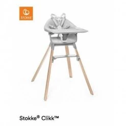 Paketti Stokke Clikk Syöttötuoli Grey + Stokke Clikk Travel Bag