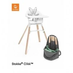 Paketti Stokke Clikk Syöttötuoli Valkoinen + Stokke Clikk Travel Bag -Baby Wallaby Shop paketti stokke clikk syoettoetuoli valkoinen stokke clikk travel bag 2