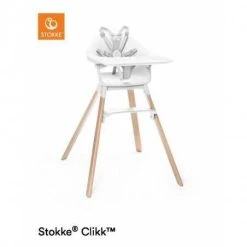 Paketti Stokke Clikk Syöttötuoli Valkoinen + Stokke Clikk Travel Bag