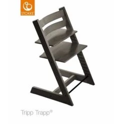 Paketti Stokke Tripp Trapp, Hazy Grey + Stokke Baby Set, Black