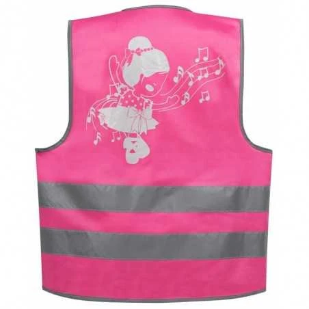 SafetyMaker Heijastinliivi 3-6v, Pinkki 4 SafetyMaker Heijastinliivi 3-6v, Pinkki - Image 2