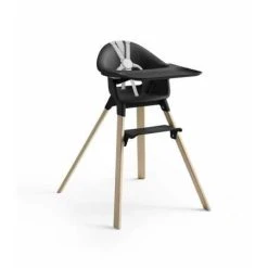 Stokke Clikk Syöttötuoli , Black / Natural