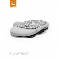 Stokke Steps Syöttötuoli, Black/Black + Stokke Steps Bouncer, Grey Clouds -Baby Wallaby Shop stokke steps syoettoetuoli blackblack stokke steps bouncer grey clouds 2
