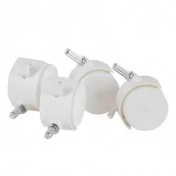 Troll Sängyn Pyörät 4kpl, Valkoinen